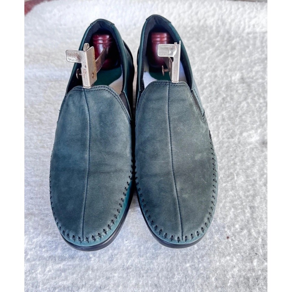 SAS Tripad Comfort Slip On Loafer Shoes Women's Casual Green Leather sz 8.5 $185